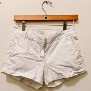 White Jcrew Chino Shorts